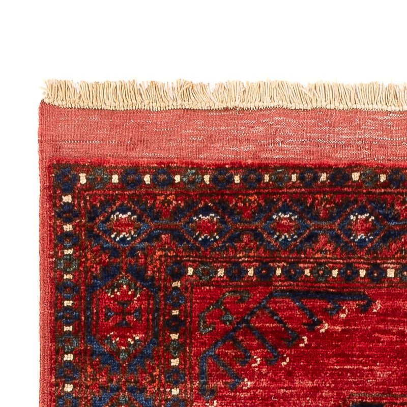 Løber Afghansk tæppe - 207 x 80 cm - rød