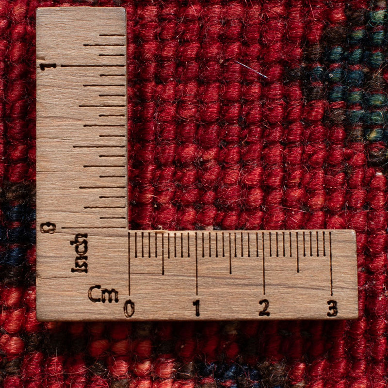 Løber Afghansk tæppe - 201 x 86 cm - rød