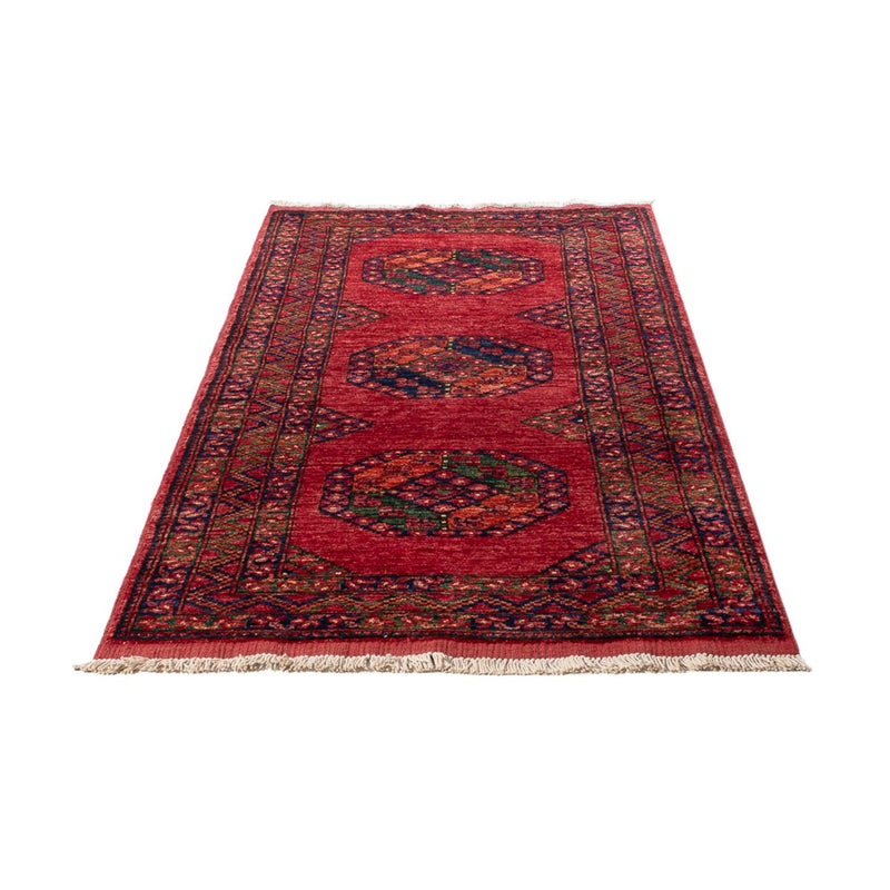 Løber Afghansk tæppe - 206 x 84 cm - rød