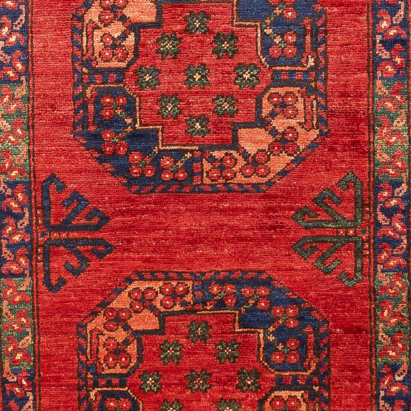 Løber Afghansk tæppe - 216 x 83 cm - rød