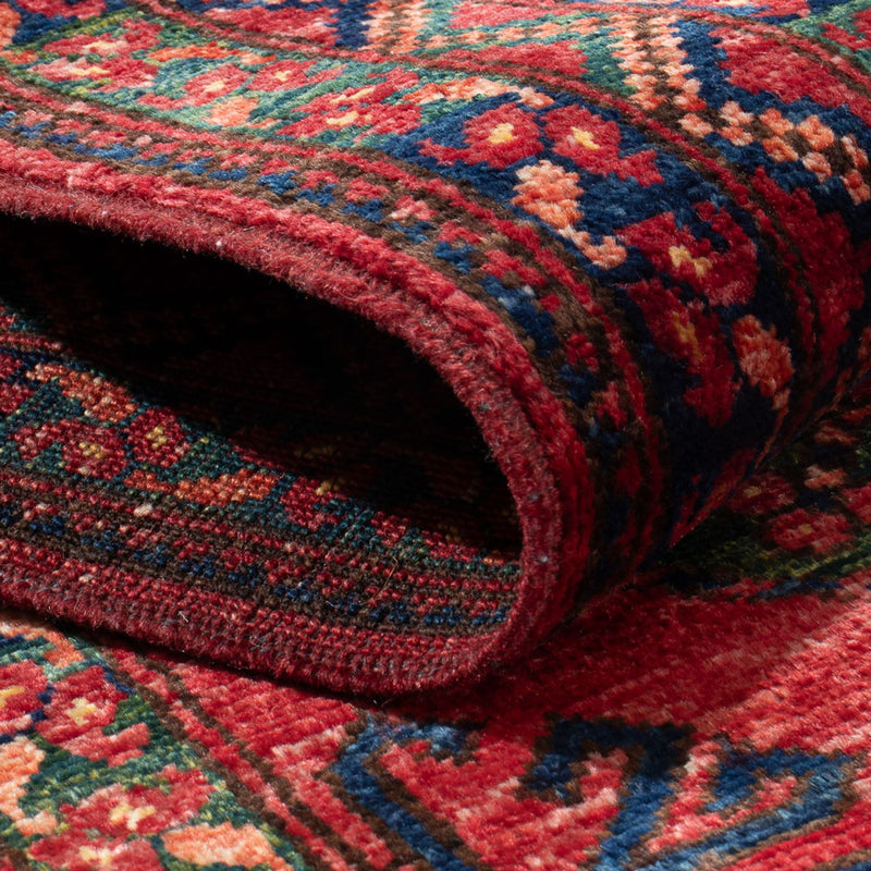 Løber Afghansk tæppe - 204 x 82 cm - rød