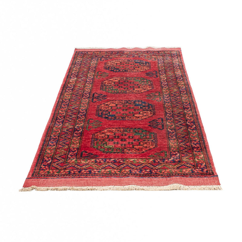 Løber Afghansk tæppe - 204 x 82 cm - rød