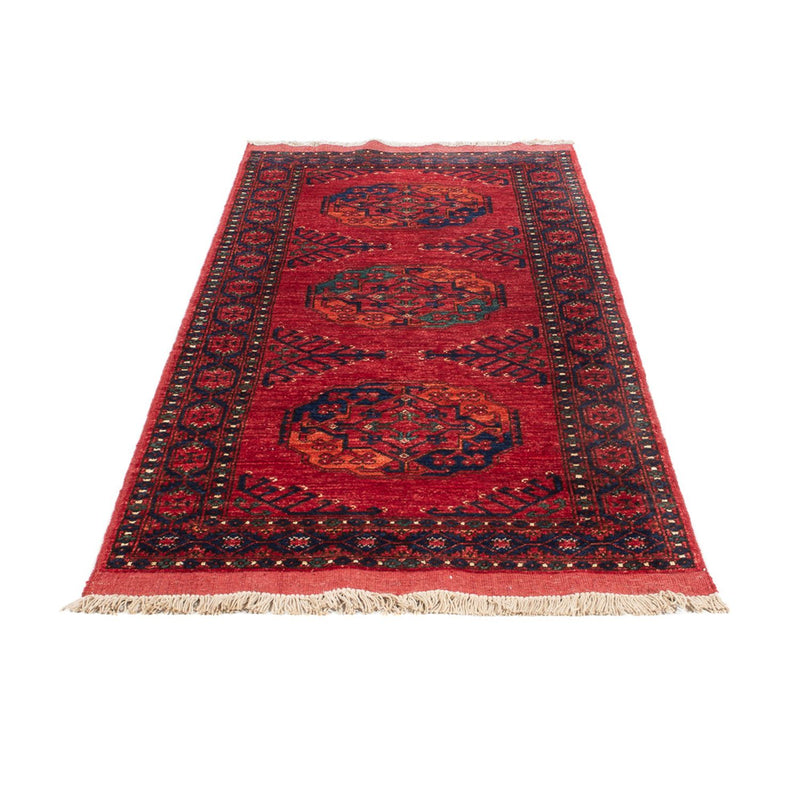Løber Afghansk tæppe - 205 x 82 cm - rød