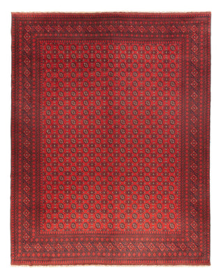 Afghansk tæppe - Filpa - 392 x 308 cm - bordeaux rød