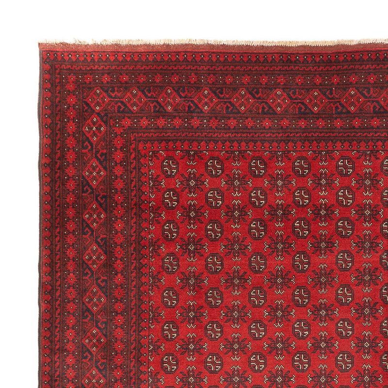 Afghansk tæppe - Filpa - 392 x 308 cm - bordeaux rød