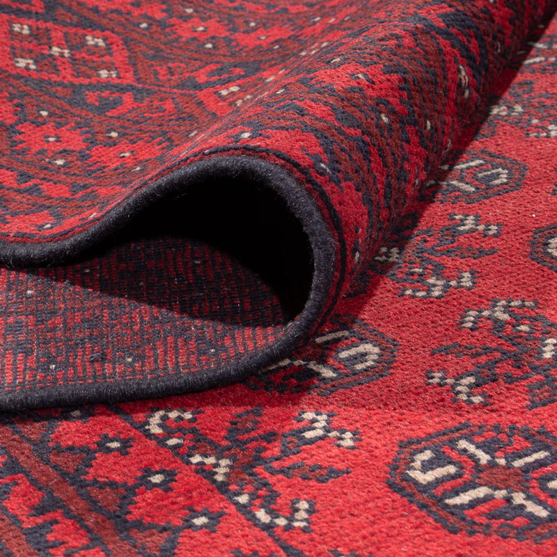 Afghansk tæppe - Filpa - 392 x 308 cm - bordeaux rød