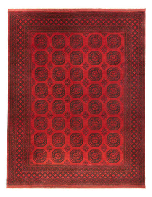 Afghansk tæppe - Filpa - 401 x 309 cm - rød