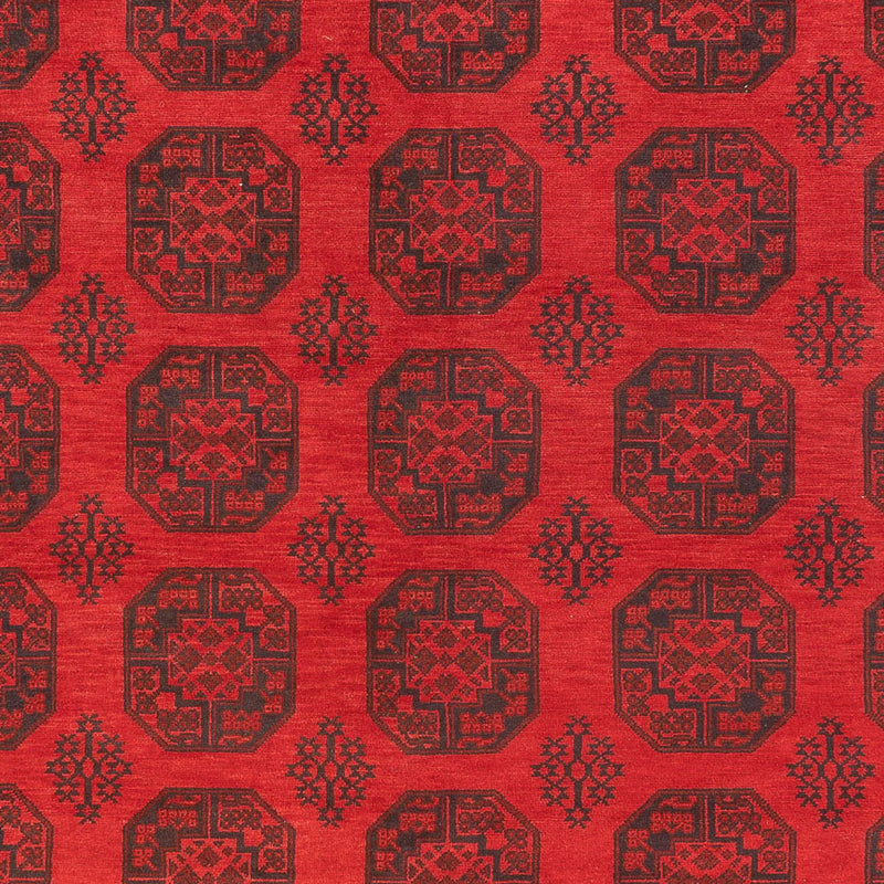 Afghansk tæppe - Filpa - 401 x 309 cm - rød