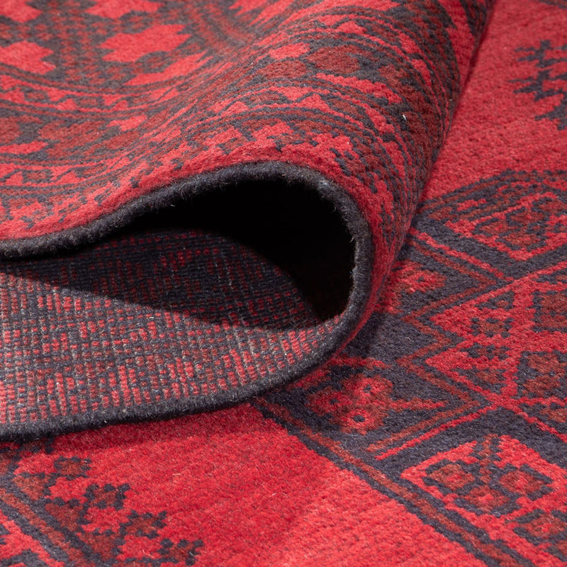Afghansk tæppe - Filpa - 401 x 309 cm - rød