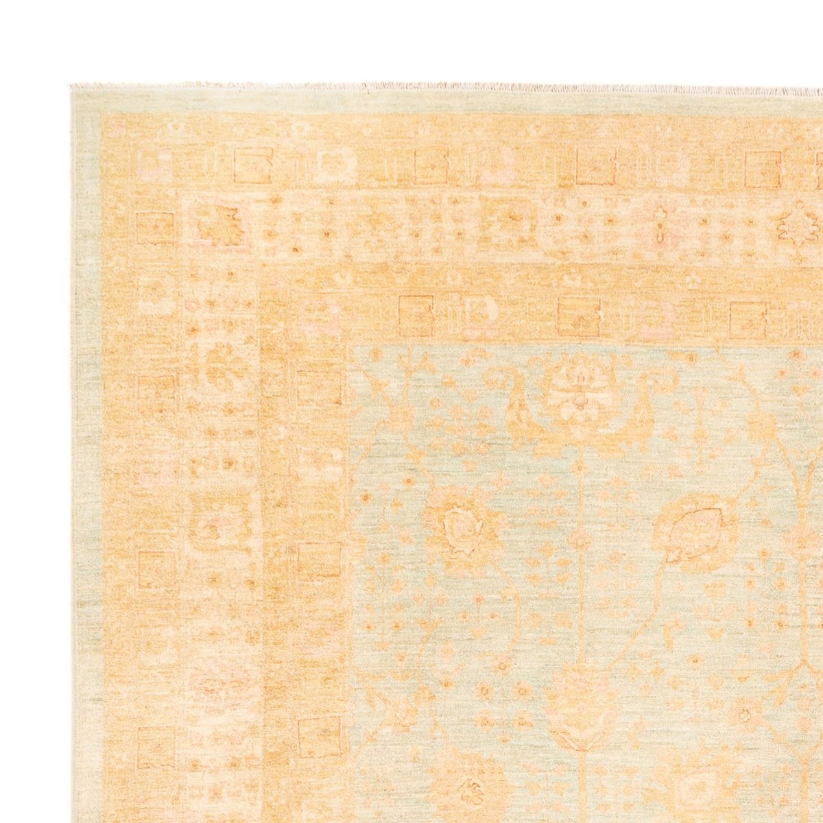 Ziegler Carpet - 394 x 309 cm - lyseblå
