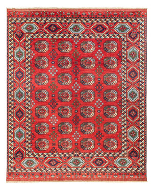 Afghansk tæppe - 379 x 307 cm - rød