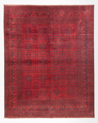 Afghansk tæppe - Kunduz - 397 x 313 cm - rød