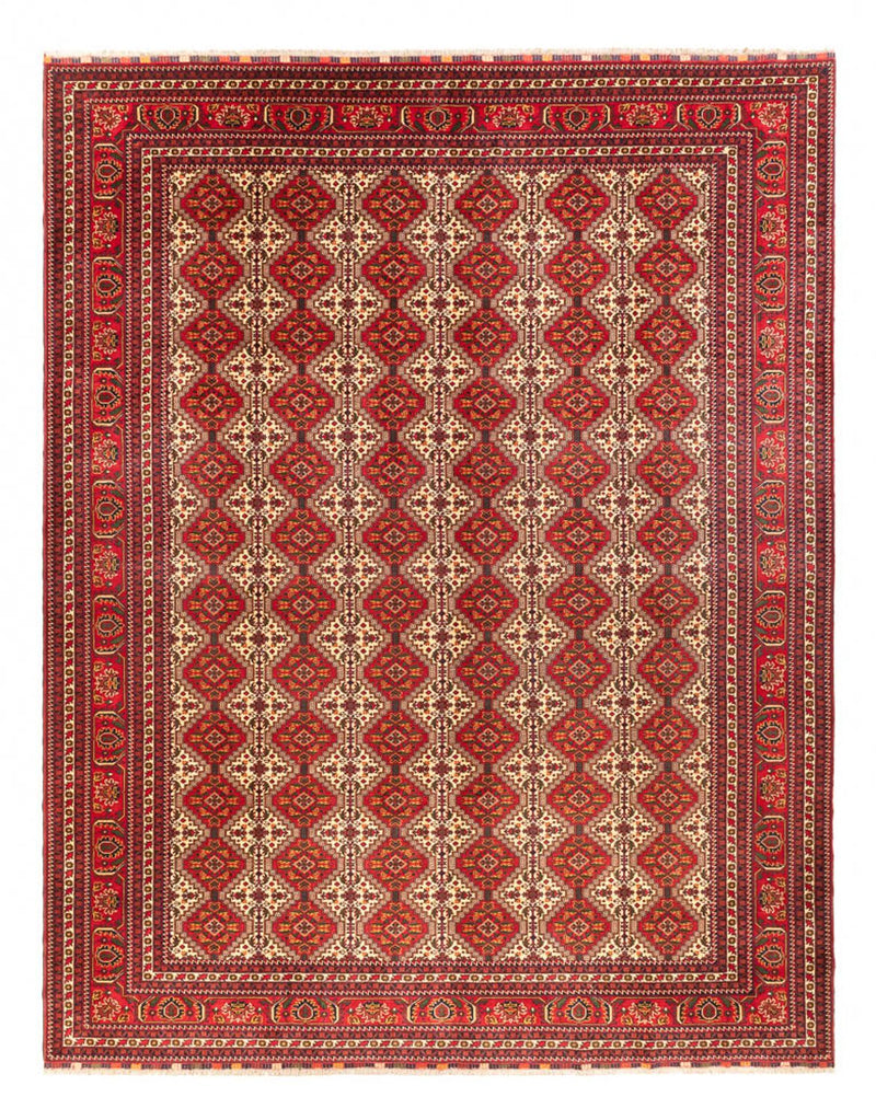 Afghansk tæppe - Royal - 385 x 300 cm - flerfarvet
