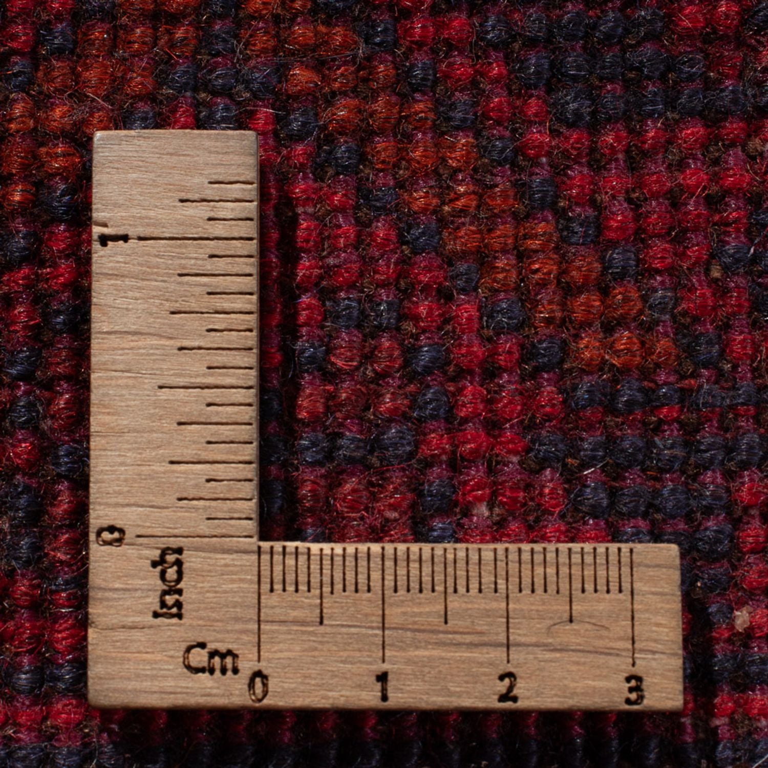 Afghansk tæppe - 391 x 305 cm - bordeaux rød