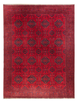 Afghansk tæppe - 397 x 295 cm - rød