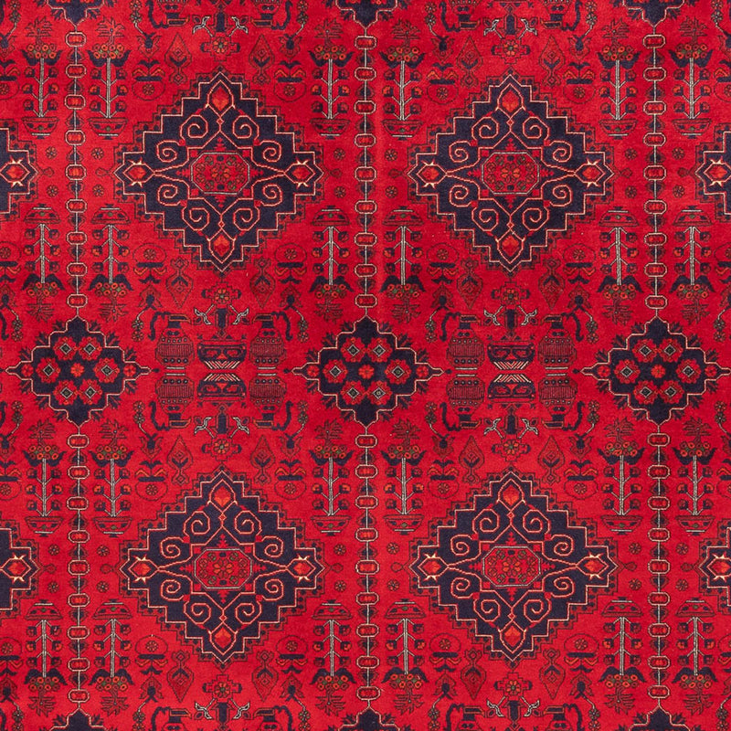 Afghansk tæppe - 397 x 295 cm - rød