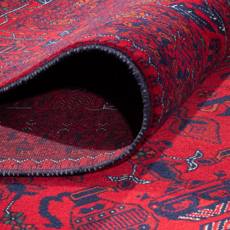 Afghansk tæppe - 397 x 295 cm - rød