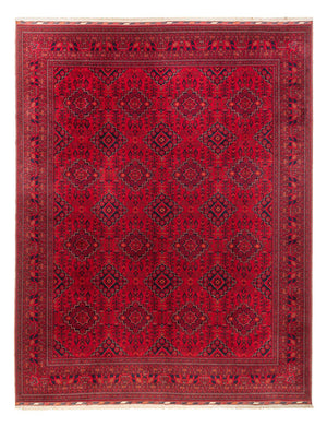 Afghansk tæppe - 396 x 297 cm - rød