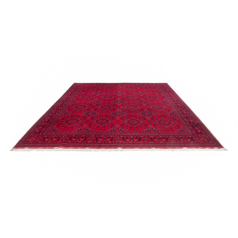 Afghansk tæppe - 396 x 297 cm - rød