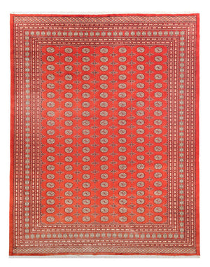 Afghansk tæppe - Bukhara - 401 x 311 cm - lysrød