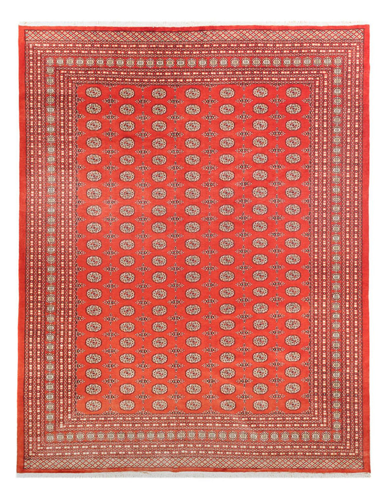 Afghansk tæppe - Bukhara - 401 x 311 cm - lysrød