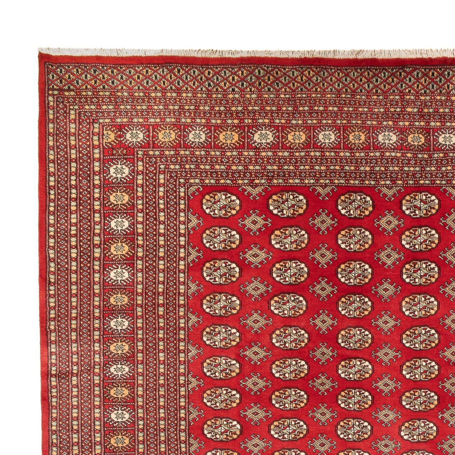 Afghansk tæppe - Bukhara - 418 x 310 cm - lysrød