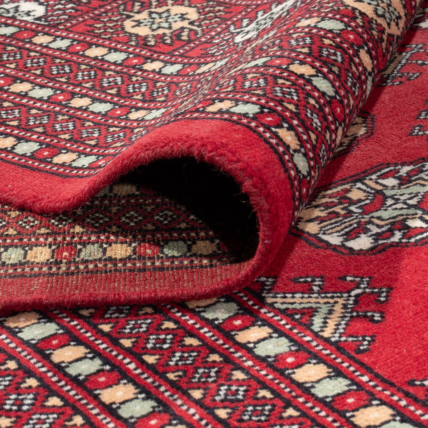 Afghansk tæppe - Bukhara - 418 x 310 cm - lysrød