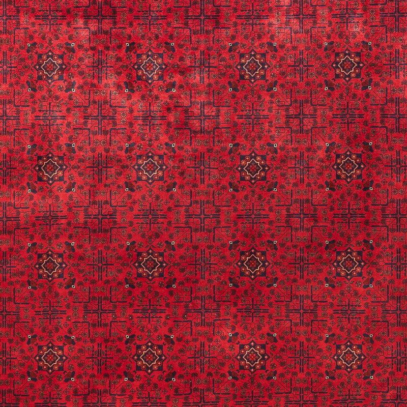 Afghansk tæppe - 404 x 298 cm - rød
