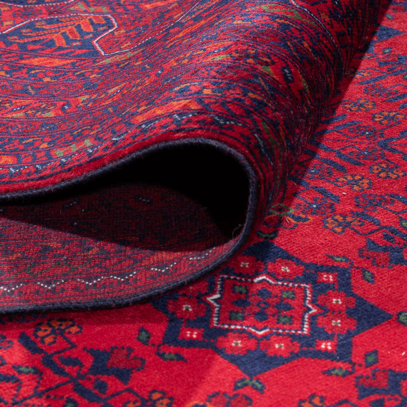 Afghansk tæppe - 401 x 303 cm - rød