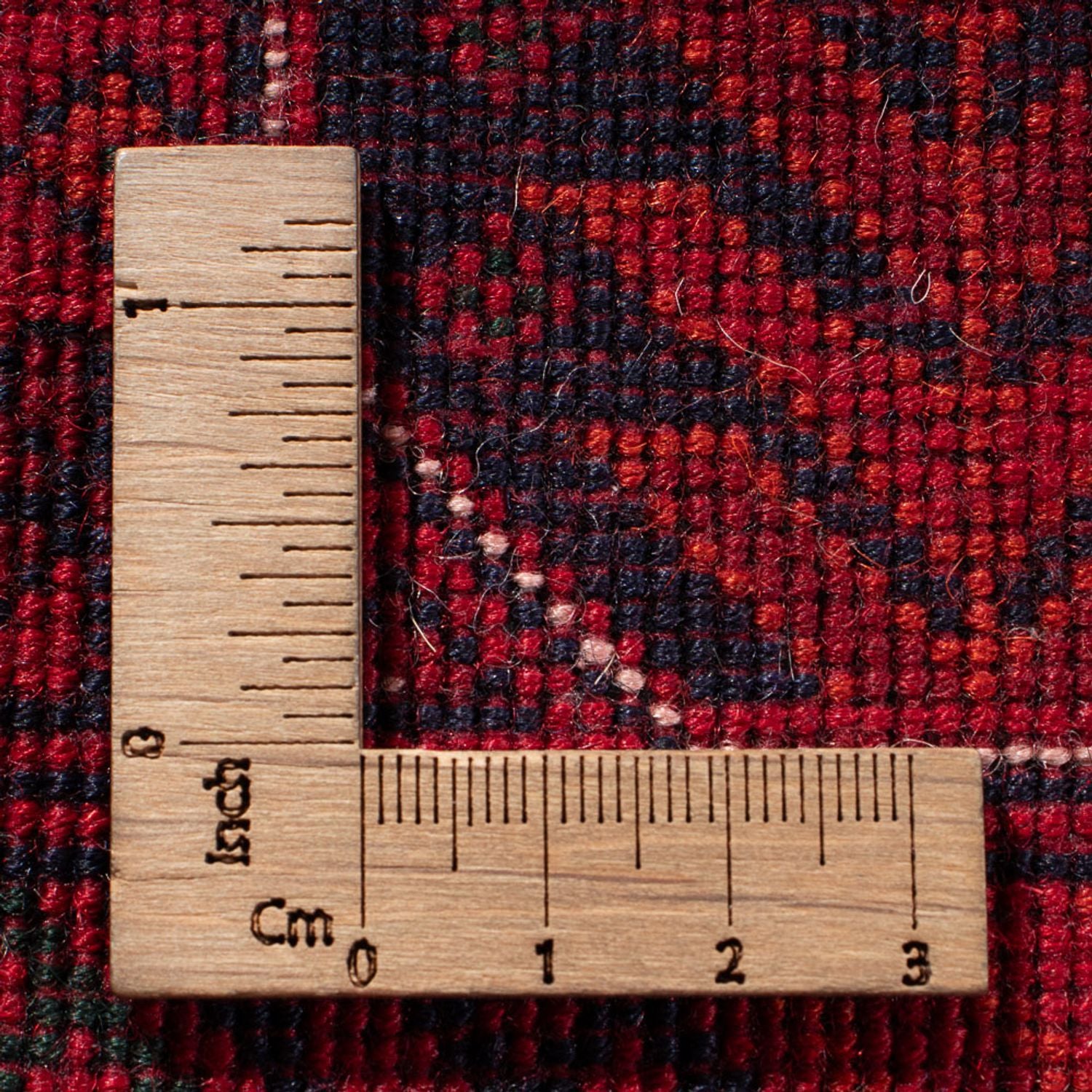 Afghansk tæppe - 401 x 303 cm - rød