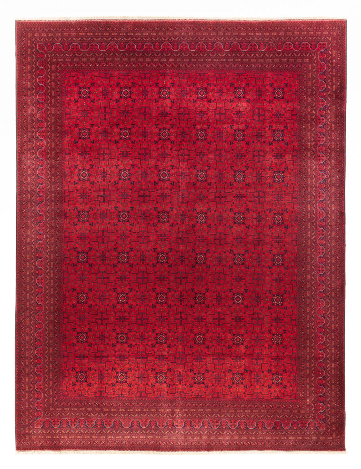 Afghansk tæppe - Royal - 390 x 292 cm - rød
