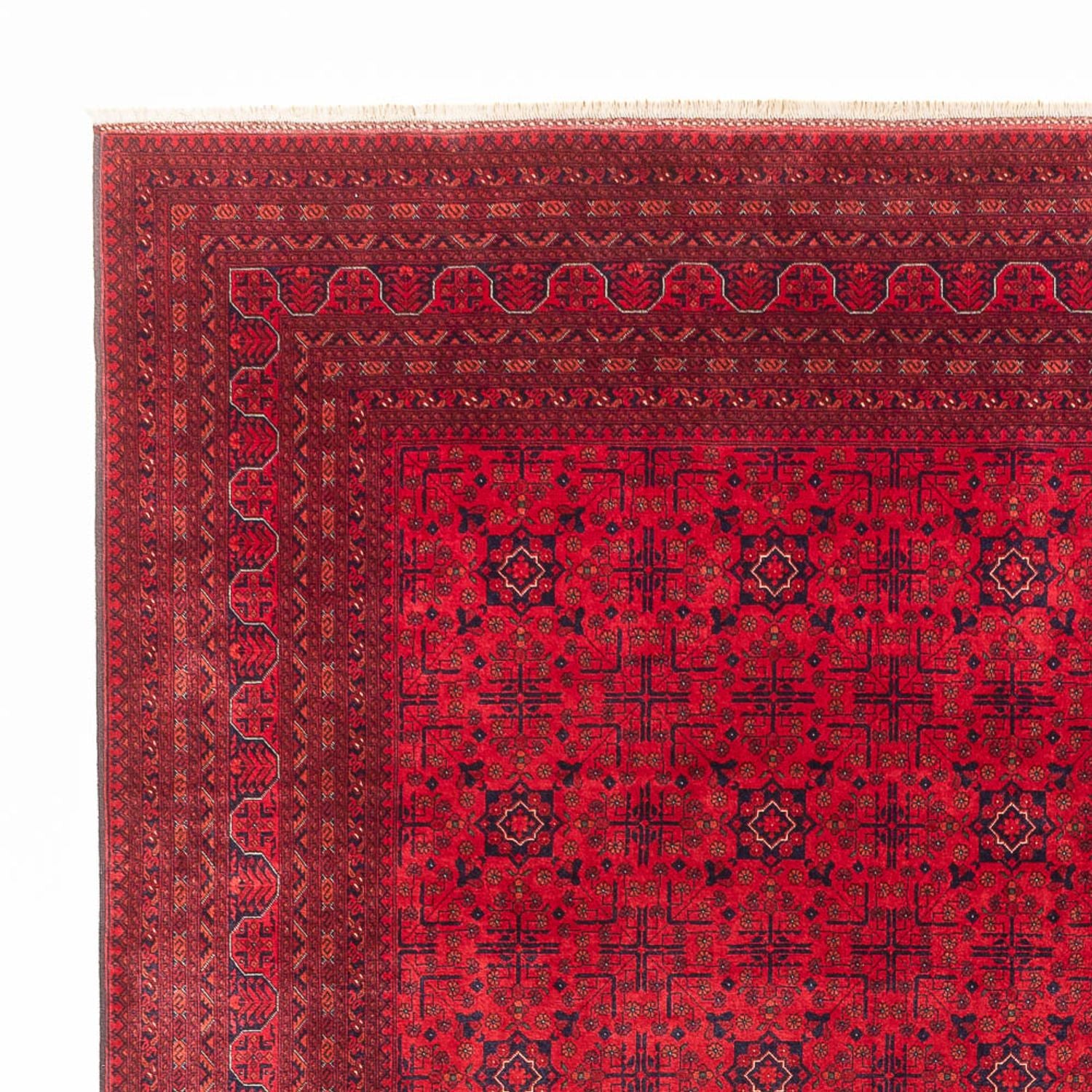Afghansk tæppe - Royal - 390 x 292 cm - rød