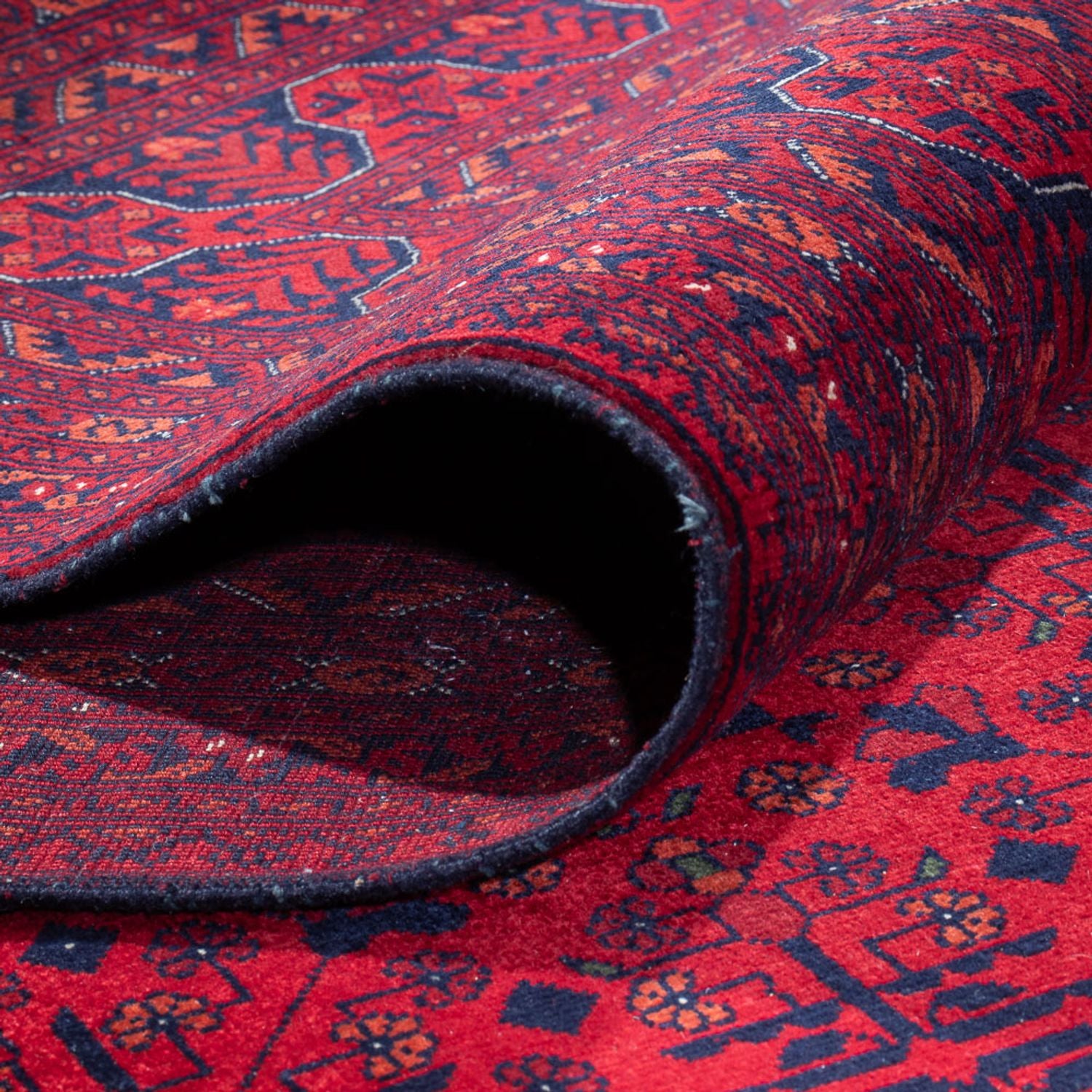 Afghansk tæppe - Royal - 390 x 292 cm - rød