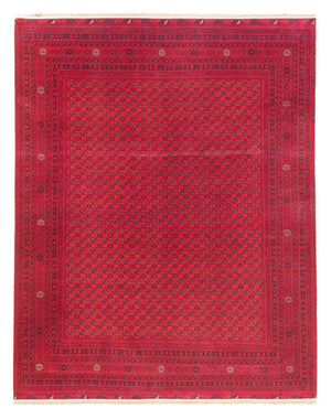 Afghansk tæppe - Royal - 380 x 292 cm - rød