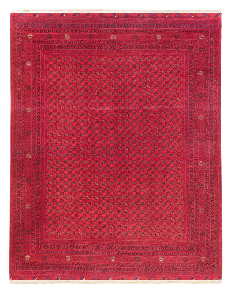 Afghansk tæppe - Royal - 380 x 292 cm - rød