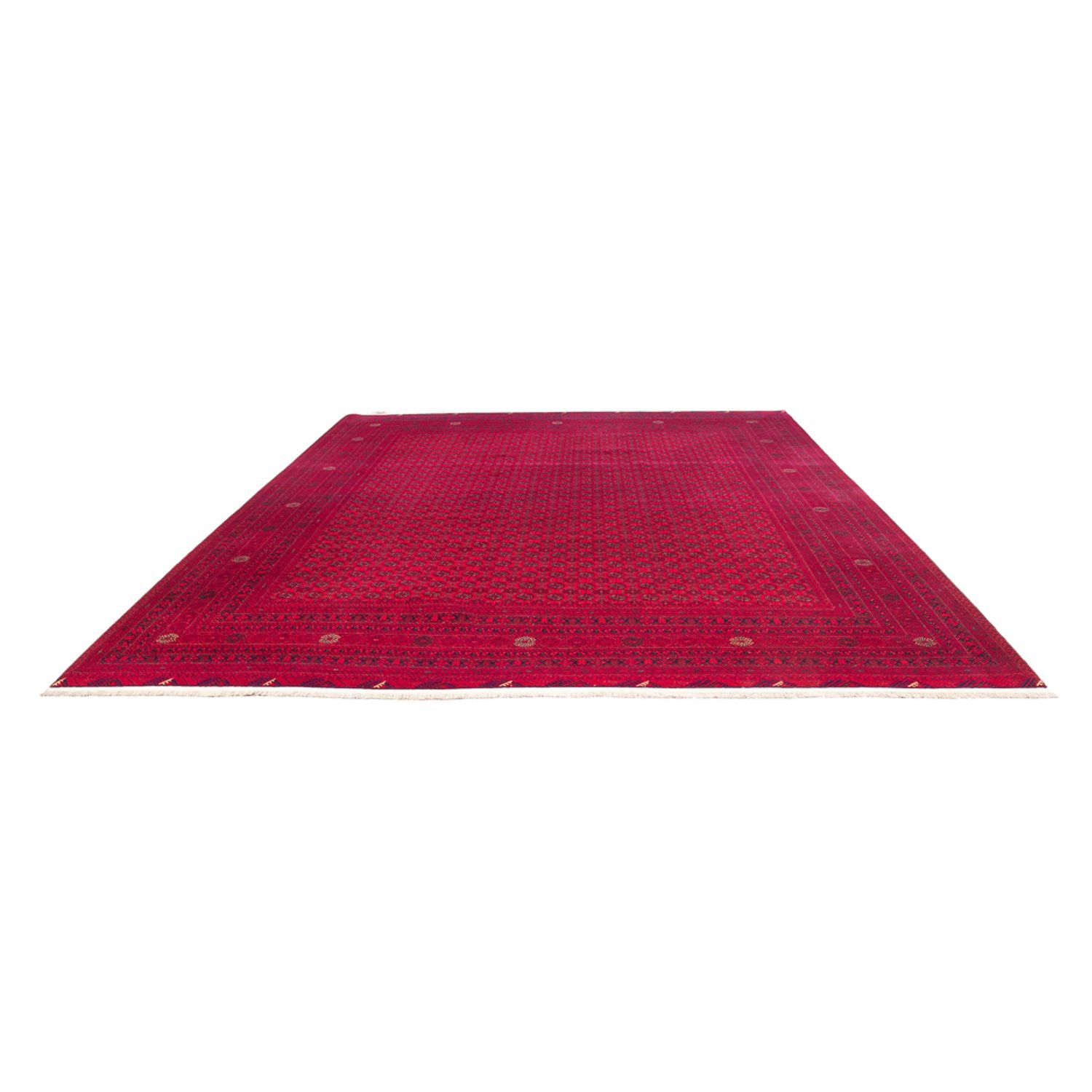 Afghansk tæppe - Royal - 380 x 292 cm - rød