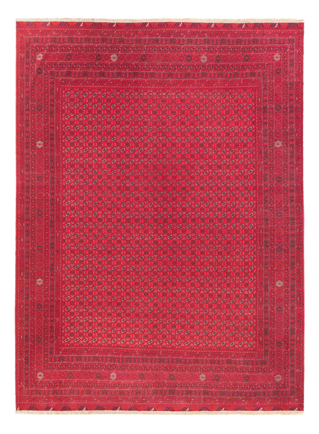 Afghansk tæppe - Royal - 395 x 294 cm - rød