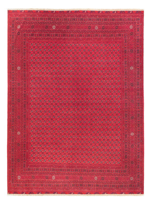 Afghansk tæppe - Royal - 395 x 294 cm - rød