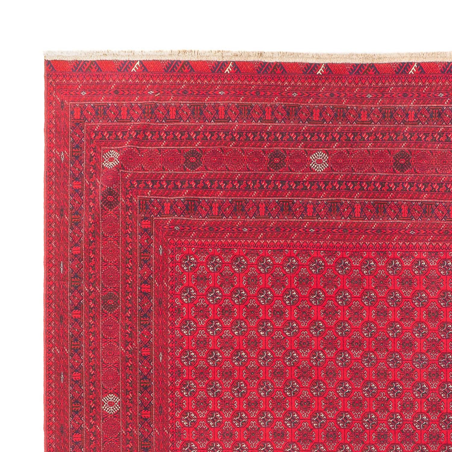 Afghansk tæppe - Royal - 395 x 294 cm - rød