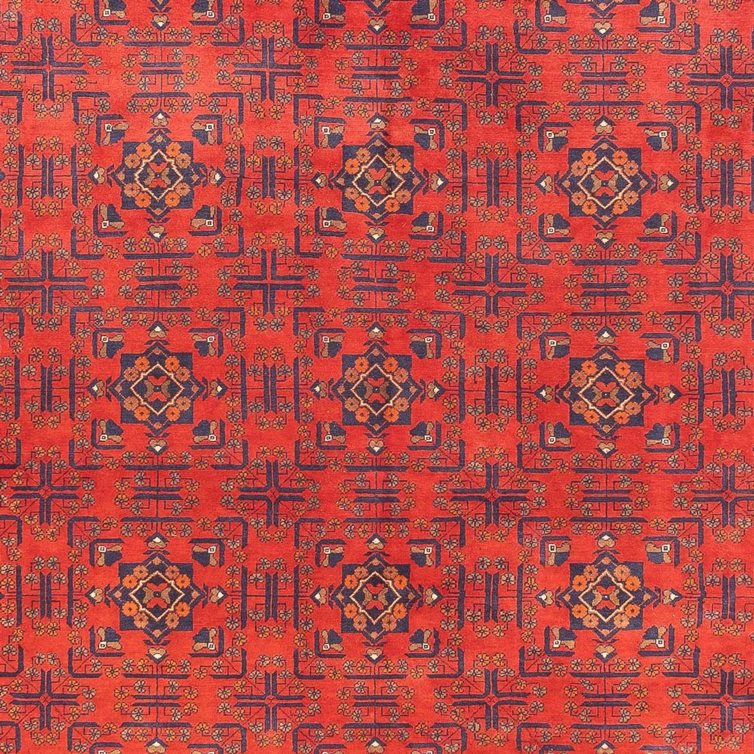 Afghansk tæppe - Kunduz - 391 x 296 cm - rød