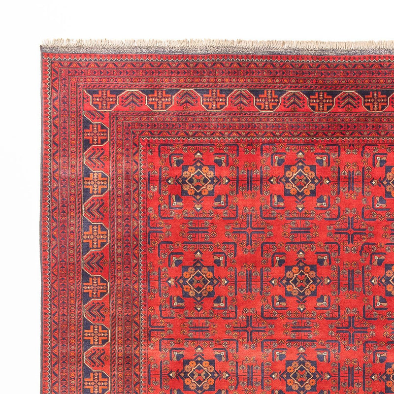 Afghansk tæppe - Kunduz - 391 x 296 cm - rød