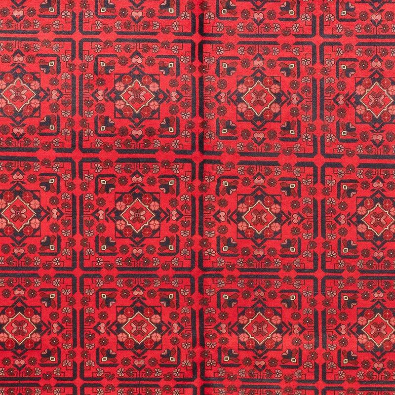 Afghansk tæppe - Kunduz - 366 x 297 cm - rød