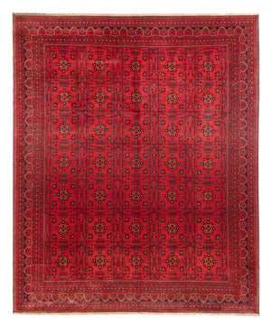 Afghansk tæppe - Kunduz - 382 x 309 cm - rød