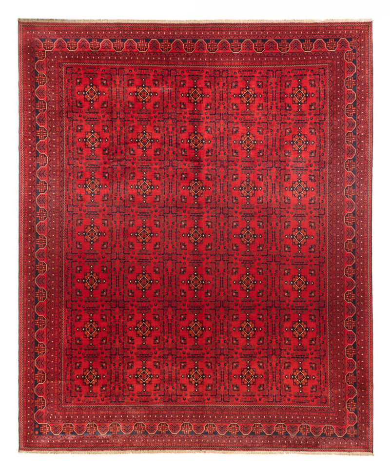 Afghansk tæppe - Kunduz - 382 x 309 cm - rød