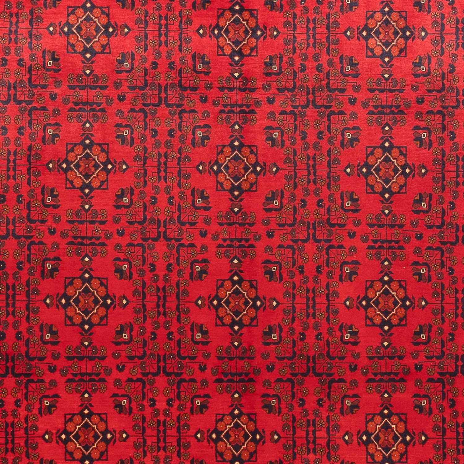 Afghansk tæppe - Kunduz - 382 x 309 cm - rød