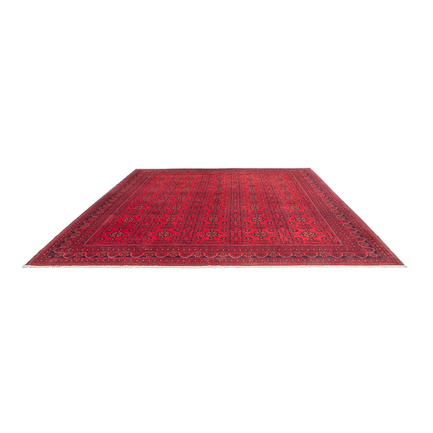 Afghansk tæppe - Kunduz - 382 x 309 cm - rød