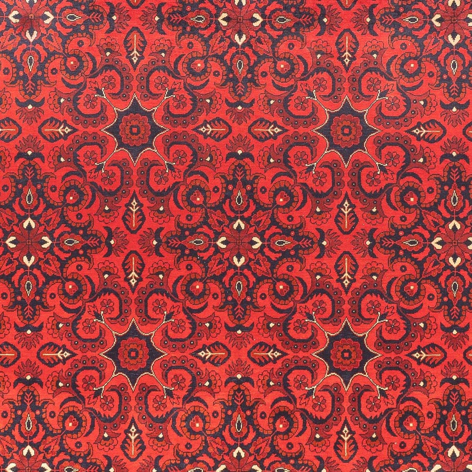 Afghansk tæppe - Kunduz - 379 x 297 cm - rød