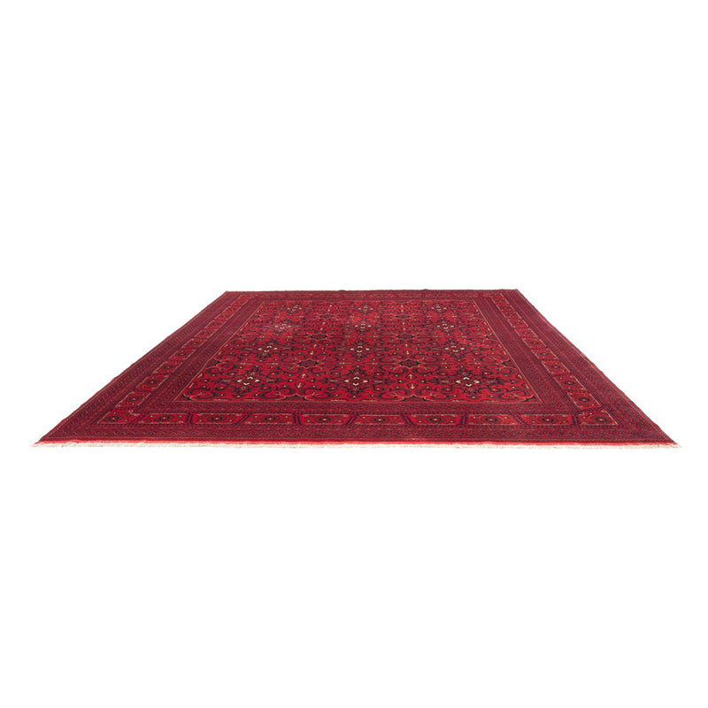 Afghansk tæppe - Kunduz - 379 x 297 cm - rød