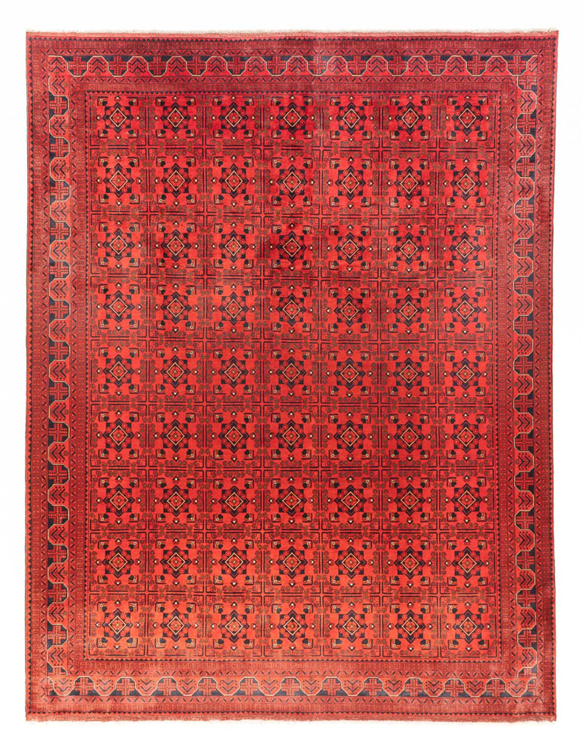 Afghansk tæppe - Kunduz - 391 x 295 cm - rød