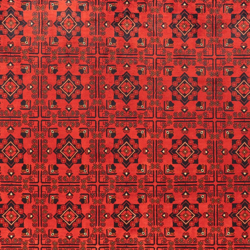 Afghansk tæppe - Kunduz - 391 x 295 cm - rød